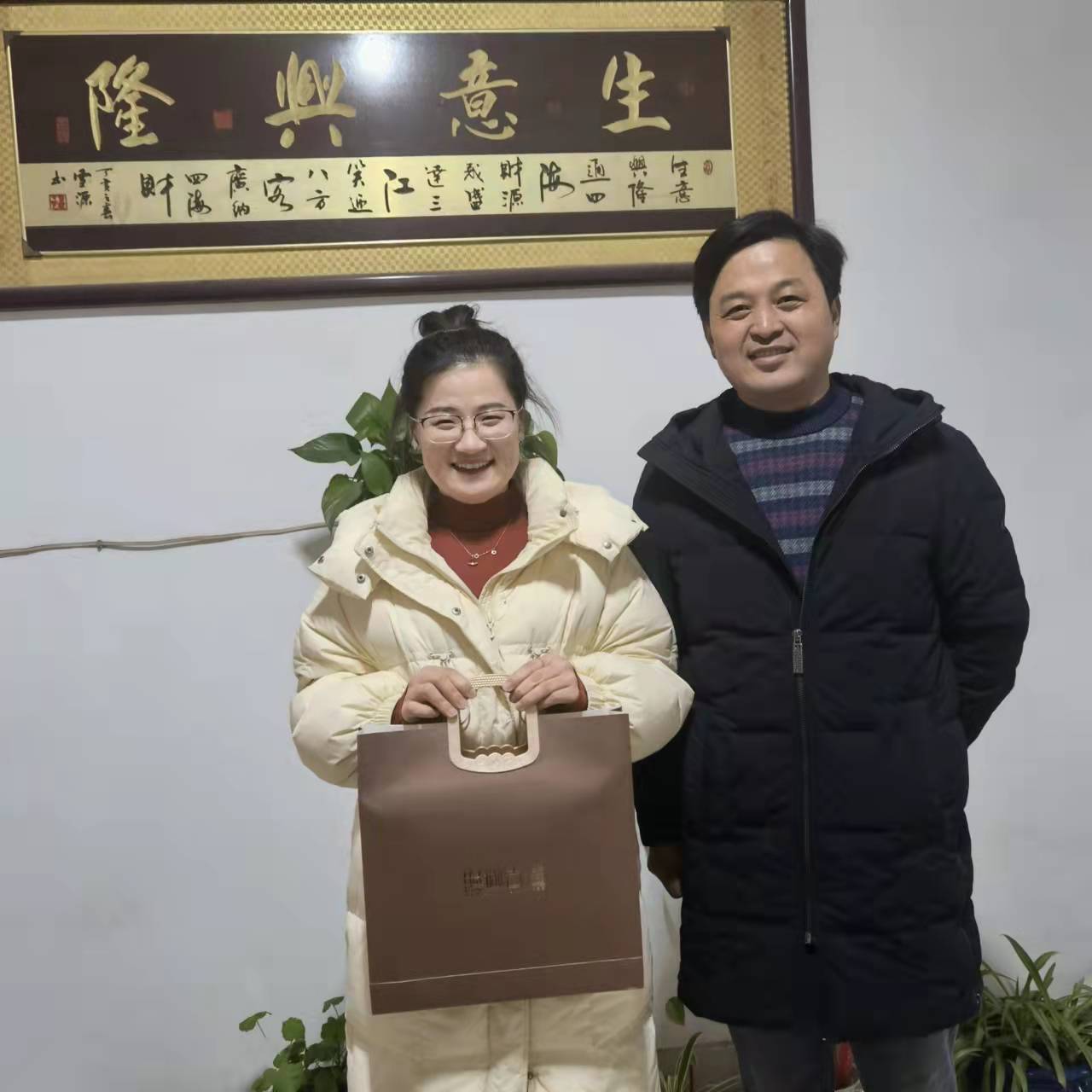 客戶(hù)合影
